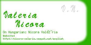 valeria nicora business card